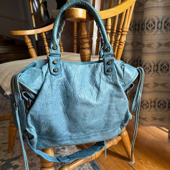 BALENCIAGA Spring 2005 City Bag Teal Blue, Chevre Leather - Rare, HTF Color! - Picture 15 of 16
